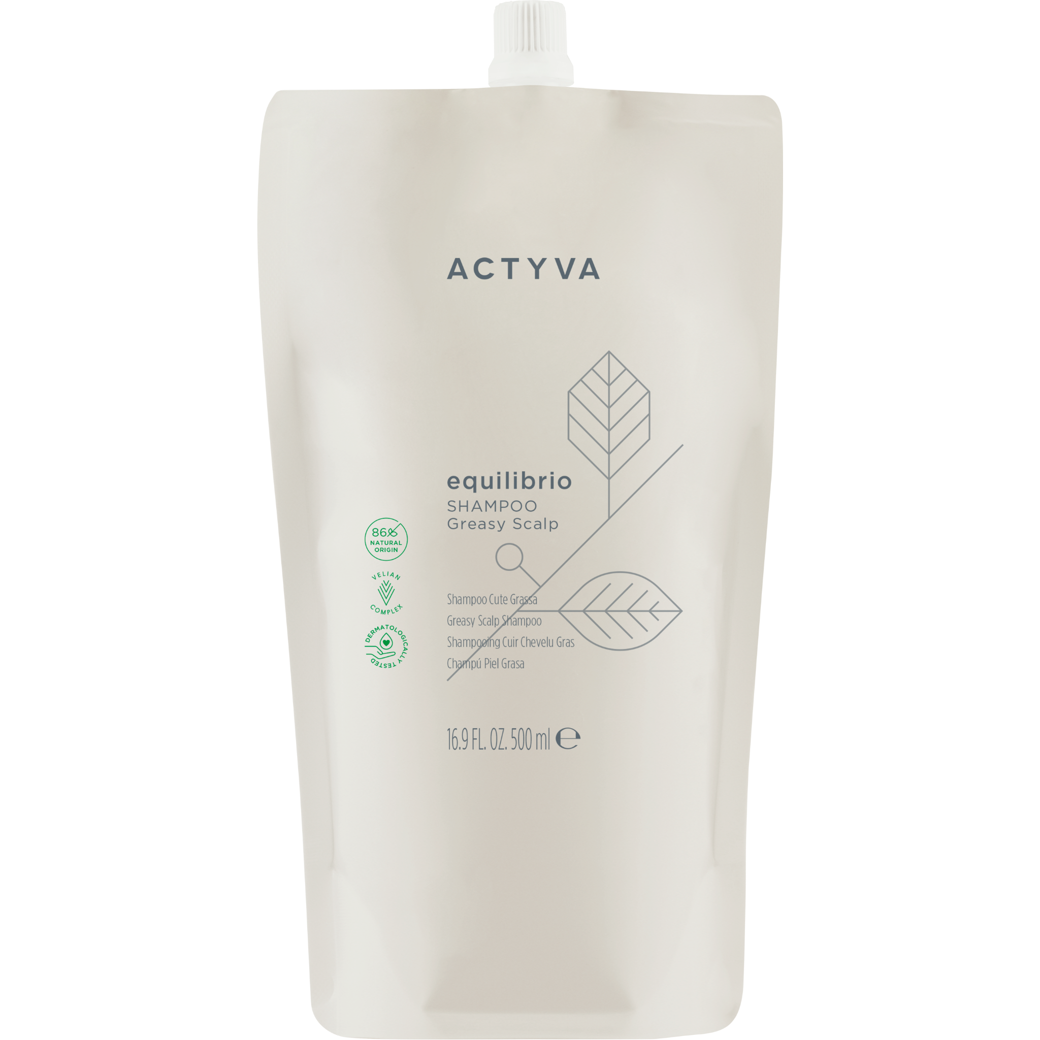 Actyva Equilibrio Shampoo Pouch Bag 500 ml