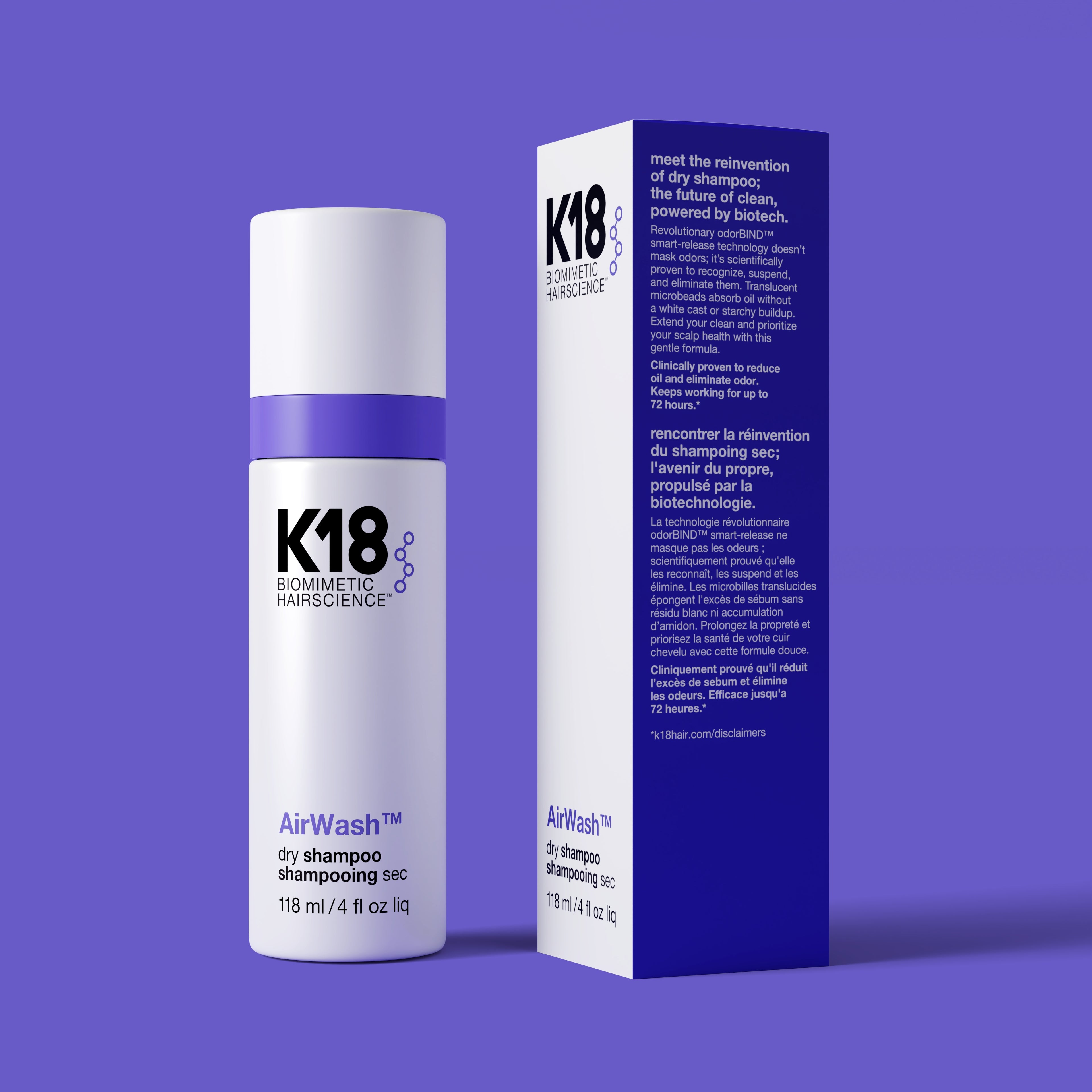 K18 AirWash Dry Shampoo 118 ml