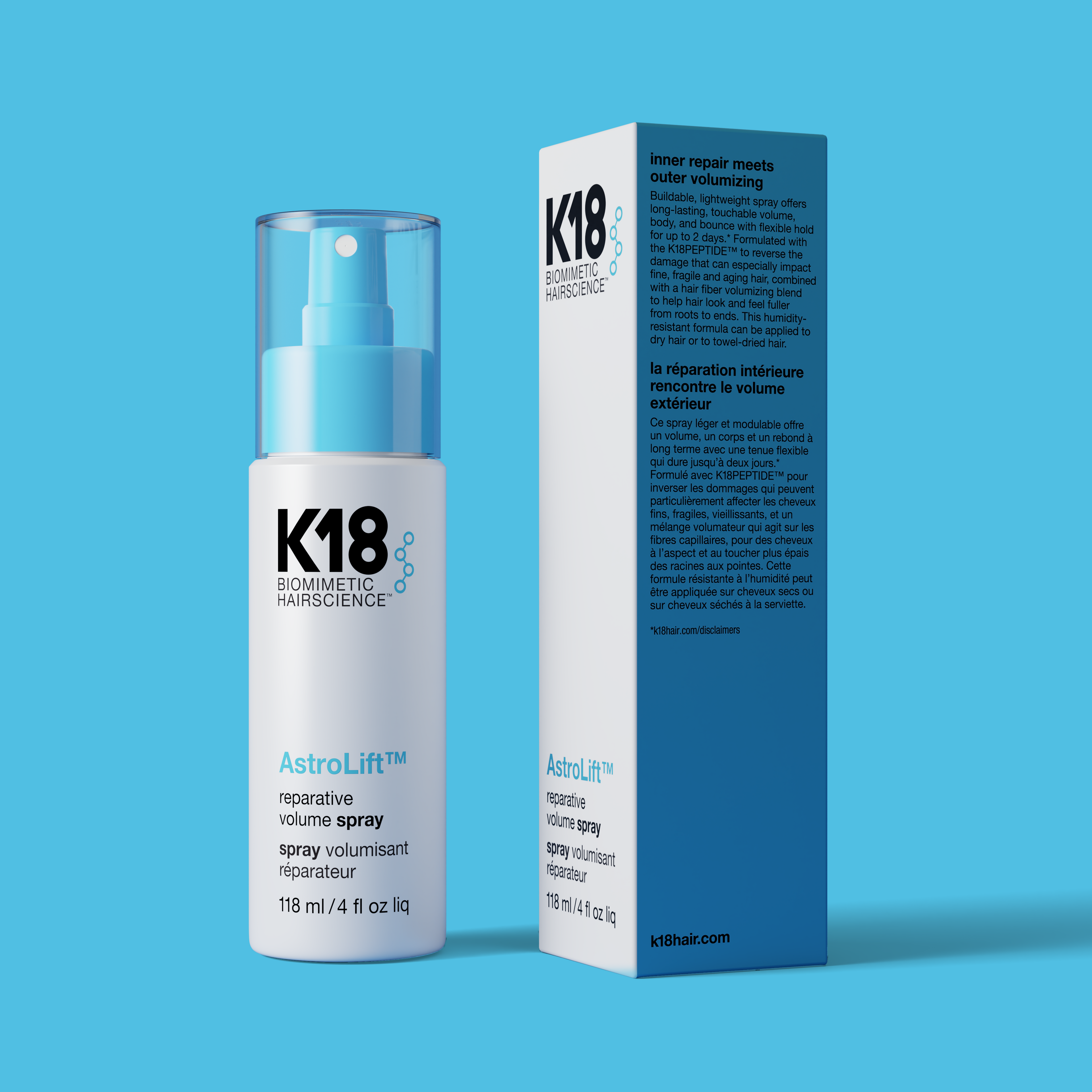 K18 AstroLift Reparative Volume Spray 118 ml