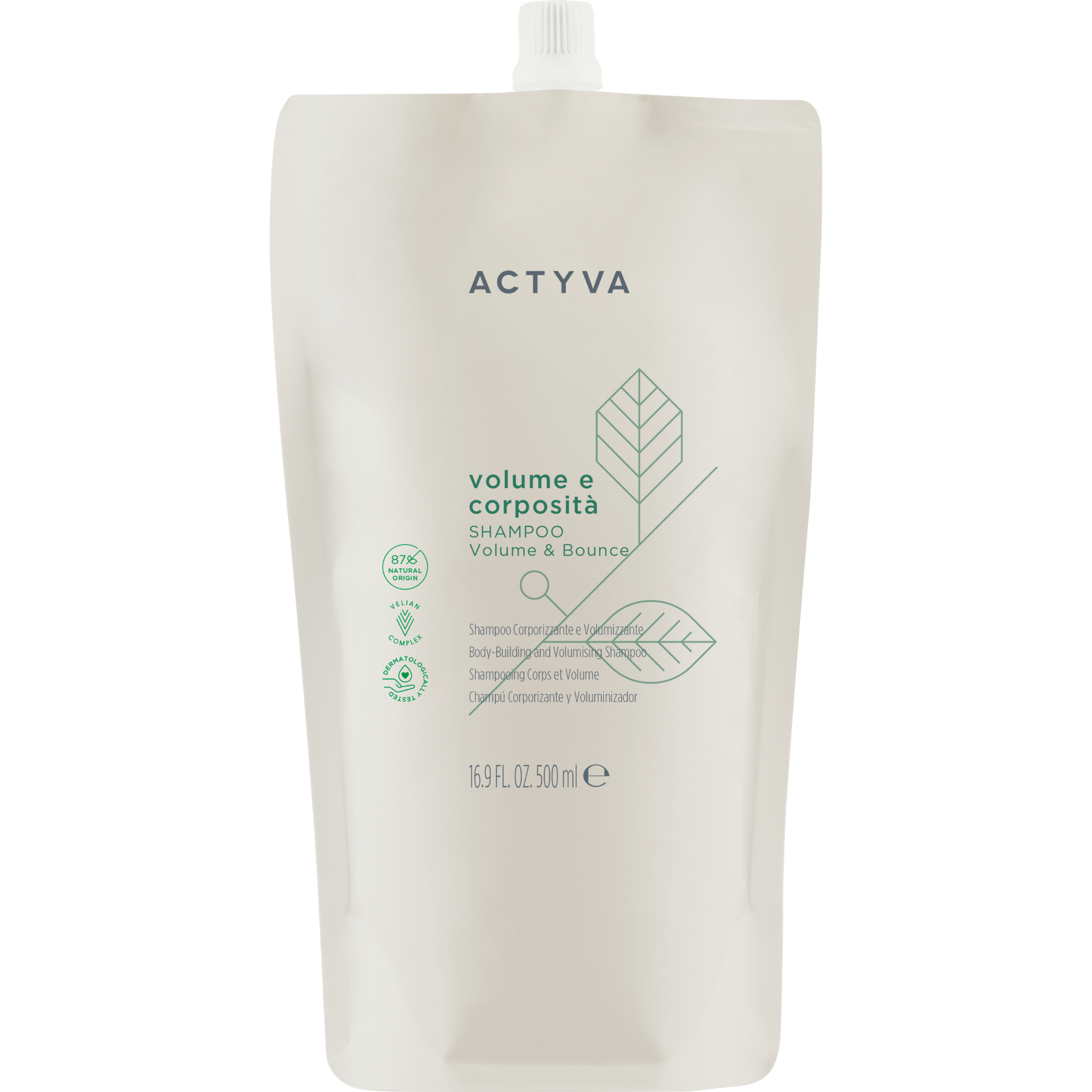 Actyva Volume e Corposità Shampoo Pouch Bag 500 ml